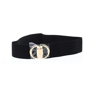 H&M Black Belt with Gold Buckle